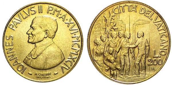 200 lire (John Paul II)