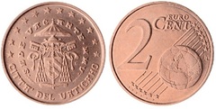 2 euro cent (Sede Vacante)