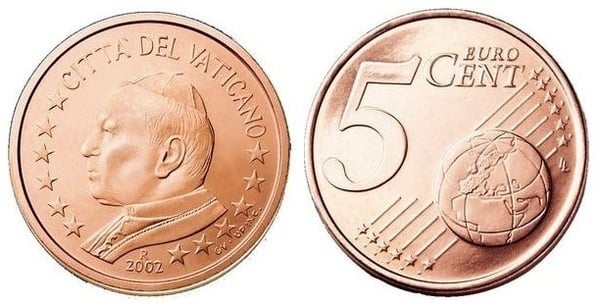 5 euro cent (John Paul II)