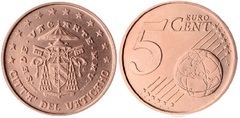 5 euro cent (Sede Vacante)