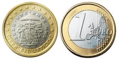 1 euro (Sede Vacante)