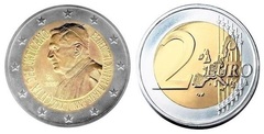 2 euro (80 Cumpleaños de Su Santidad el Papa Benedicto XVI)