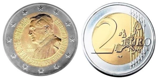 2 euro (80th Birthday of His Holiness Pope Benedict XVI)