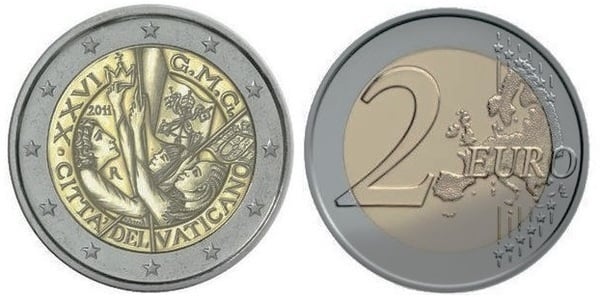 2 euro (XXVI World Youth Days in Madrid)