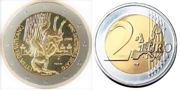 2 euro (Year of St. Paul the Apostle)