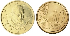 10 euro cent (Benedicto XVI-2º mapa)