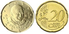20 euro cent (Benedicto XVI-2º mapa)