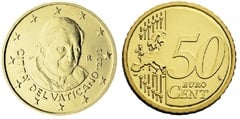 50 euro cent (Benedicto XVI-2º mapa)