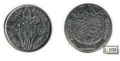 100 lire (Año Santo Jubileo 1975)