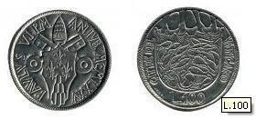 100 lire (Holy Jubilee Year 1975)