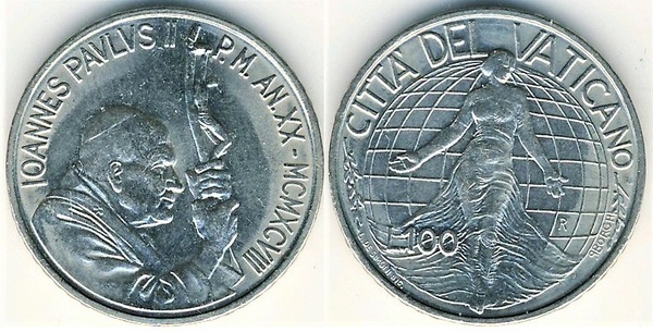 100 lire (John Paul II)