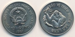 10 đồng (Preservación de la vida silvestre)