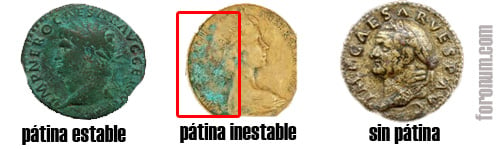 What is the patina on a coin?