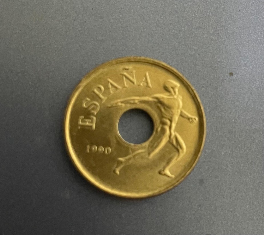 Photo 1 Unidentified coin: Moneda 25 pesetas Barcelona 92 España 1990