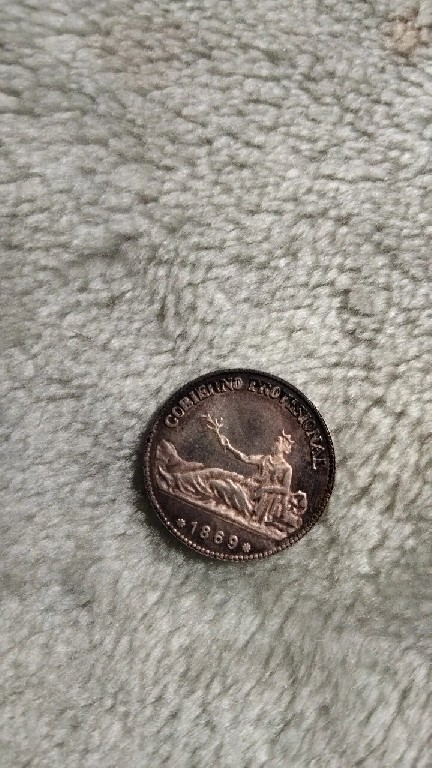 Photo 1 Unidentified coin: Peseta 1869 gobierno provisional